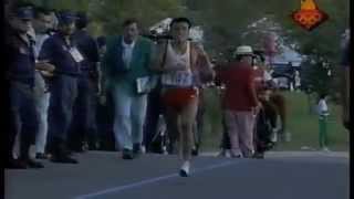 1992 Barcelona Olympics Mens Marathon Spanish [upl. by Eceinej]