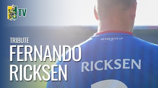 TRIBUTE SPECIAAL SHIRT ter ere van FERNANDO RICKSEN  Fortuna SC TV [upl. by Shurwood]