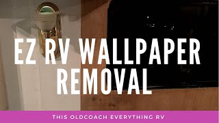 Painless Wallpaper removal off your Rv walls [upl. by Egidio]