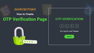 How to Make OTP Verification Page  JavaScript Mini Project  javascript coding webdesign [upl. by Trip]