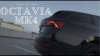 New ŠKODA Octavia at Sunset  Cinematic Footage [upl. by Shannen]