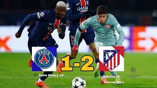 Paris Saint Germain Vs Atletico Madrid 12 Highlights Champions League 2425 [upl. by Emery551]