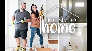 Bathroom Update amp DIY Faux Shiplap Bathroom Walls  DIY  House To Home Episode 4 [upl. by Iccir253]