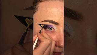 makeup inspired by pride flags  nonbinary💛🤍💜🖤 makeup makeuptutorial [upl. by Omari]