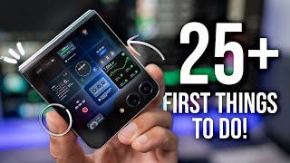 Galaxy Z Flip 5  First 25 Things To Do  Tips amp Tricks [upl. by Olney]