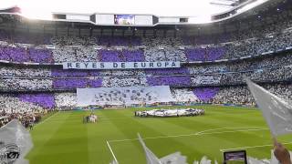 Champions league anthem Real Madrid VS bayern munich Santiago Bernabeu 2342014 [upl. by Jasmine697]