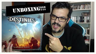 DESTINIES UNBOXING JUEGO DE MESA MUY BARATO y BUENÍSIMO [upl. by Eet]