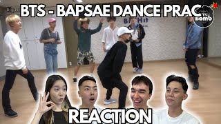 BTS BAPSAE DANCE PRACTICE REACTION [upl. by Gratianna]