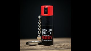 personal safety keychain mini pepper spray TacticalGear womenselfdefence [upl. by Ellehcsar]