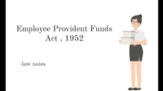 Employees provident Funds Act 1952 amp 1991  labour and industrial law notes  handwritten notes [upl. by Hailat360]