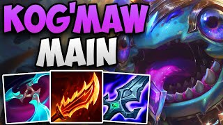 CHALLENGER KOGMAW MAIN INCREDIBLE SOLO CARRY  CHALLENGER KOGMAW ADC GAMEPLAY  Patch 1419 S14 [upl. by Nnaerb]