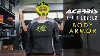 ACERBIS XAIR I Body Armor I Level 2 amp Lightweight I Review [upl. by Nachison983]