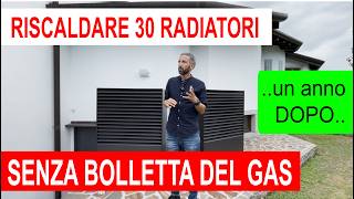 30 radiatori riscaldati senza GAS con la pompa di calore [upl. by Pain]