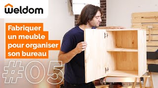 Weldom  Comment fabriquer un meuble pour organiser son bureau pour le télétravail [upl. by Ahsaercal]