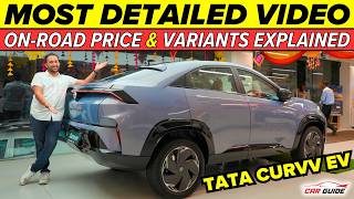 Tata Curvv EV Detailed Walkaround  On Road Price  Delivery  Variants Explained  Drive Review 🔥 [upl. by Merle979]