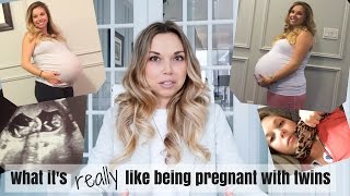 MY TWIN PREGNANCY STORY  from pregnancy test to third trimester  Nesting Story [upl. by Haily]