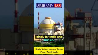 Nuclear Power Plants in India  Static GK staticgk shorts sriramsias currentaffairs upsc gk [upl. by Powell10]