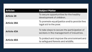 Directive Principles of State Policy DPSPs Part 1  Indian Polity  UPSC [upl. by Cohlette]