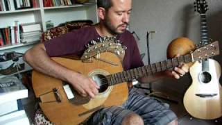 Homemade acoustic sitarguitar test [upl. by Schaab738]