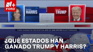 Resultados de Elecciones EUA 2024 ¿Qué estados han ganado Trump y Harris hasta ahora  En Una Hora [upl. by Georgetta263]