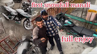 first snowfall ka Hum Dono Bhai❣️ Majhe Lete hua jattvlogrhp33 vlog ￼ [upl. by Therron277]