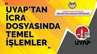 UYAPtan İcra Dosyasında Temel İşlemler [upl. by Dugaid]