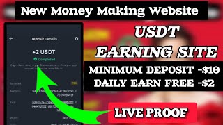 2 USDT Per click 💰 NEW USDT mining website 🤑 USDT Quantifying platforms  side hustles [upl. by Ecadnac]