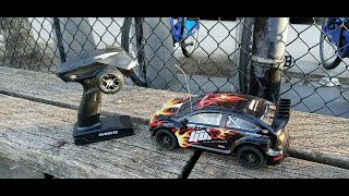 Udi RC 1604 SG Rally 116 Scale With New Esc amp Dumbo RC X4 Radio Test Drive [upl. by Lud]