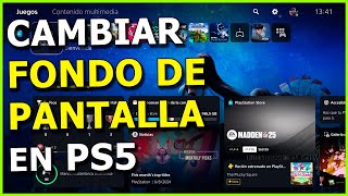 🔥 Cómo CAMBIAR FONDO de PANTALLA en PS5 ✅ ¡Ya Se Puede Tutorial [upl. by Ayidah]