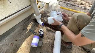 EASY PVC gutter drainage for your home explained [upl. by Etteiluj]