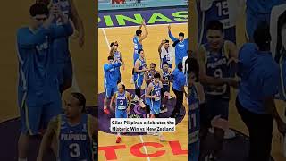 Gilas Celebrates the Historic Win vs New Zealand  Gilas Pilipinas vs New Zealand FIBA Asia Cup 2025 [upl. by Ewall489]