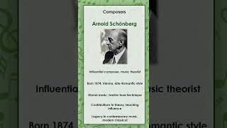 Arnold Schönberg simply and briefly explained [upl. by Isoj]