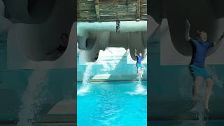 short Jump into the water 💦on Issbrekker water slide Rulantica Europa Park [upl. by Neala]