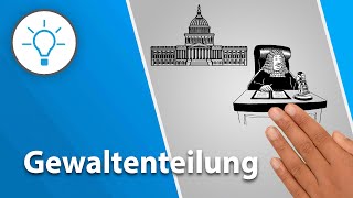 Gewaltenteilung einfach erklärt explain it simple  Erklärvideo [upl. by Noivax314]