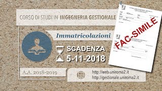 Come immatricolarsi al Corso di Laurea in Ingegneria Gestionale [upl. by Ymmik]