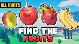 Find The Fruits  All Fruits Roblox [upl. by Ekenna]