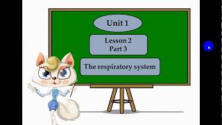 The respiratory system  grade 4 part 3الجهاز التنفسى الصف الرابع الابتدائى علوم لغات الجزء [upl. by Ordnazil]