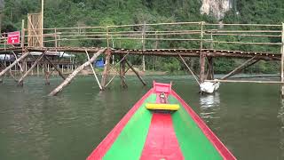 LAOS la pirogue à toute berzingue 4K [upl. by Wilmott197]