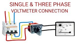 VOLTMETER CONNECTION WITH SELECTOR SWITCH PRACTICALLY [upl. by Bissell]