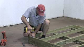 How To Build A Shed  Part 1 Building The Floor [upl. by Annaerdna]