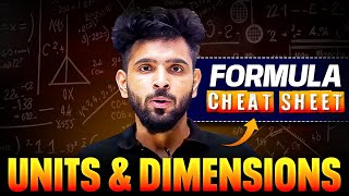 Units and Dimensions  FORMULA Cheat Sheet 🔥 [upl. by Fink457]