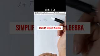 part 1 Simplify Boolean Algebra olevel computing olevelexam booleanalgebra [upl. by Assetan]