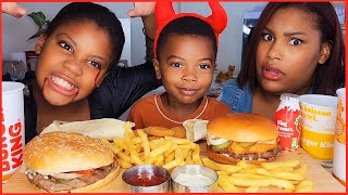 BURGER KING MUKBANG new master montagnard┃chitchat [upl. by Eelyac419]