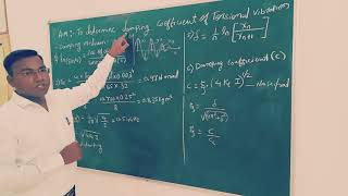 To determine Damping coefficient of Torsional Vibrations  DOM  BEMech [upl. by Atekram636]