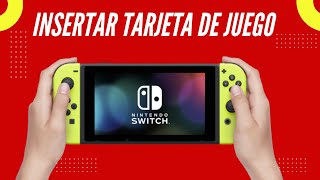 Como insertar tarjeta de juego en Nintendo Switch [upl. by Gabi]