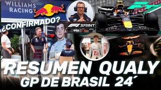 HORNER ¡PILLADO con COLAPINTO PIFIA de BIRD con CHECO – RESUMEN CLASIFICACION GP BRASIL F1 2024 [upl. by Ferde]