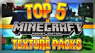 TOP 5 TEXTURES PACK FOR MCPE 11  Minecraft PE Texture Packs Minecraft Pocket Edition 11 [upl. by Ahsyak]