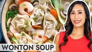 Easy Wonton Soup with StepbyStep Instructions [upl. by Farly]