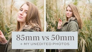 85mm vs 50mm Canon — here are my UNEDITED PHOTOS [upl. by Relyk]