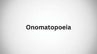 How to Pronounce Onomatopoeia Correct – Easy Guide for Perfect Pronunciation [upl. by Rory]